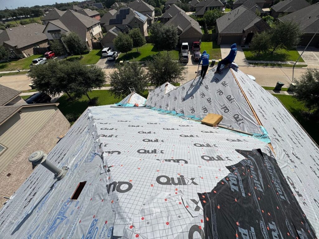 Dry-in complete across the whole roof